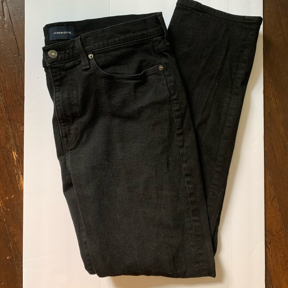 J. Crew black straight jeans size 35 x 32